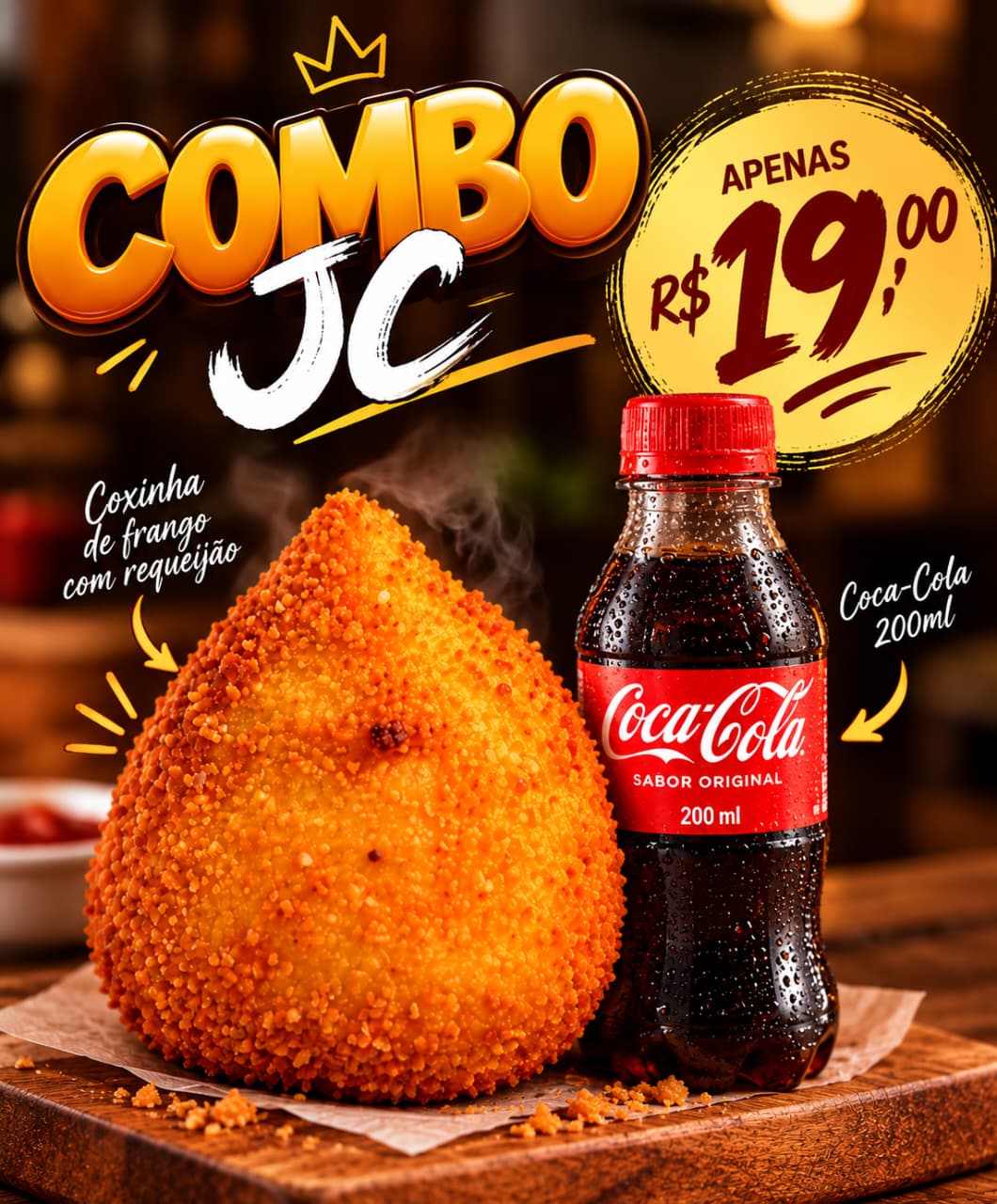 COXINHA DE FRANGO+REFRI