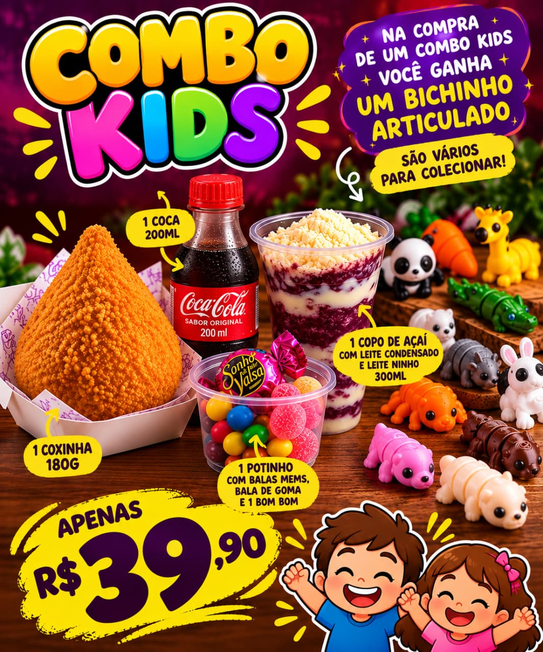 combo kids surpresa